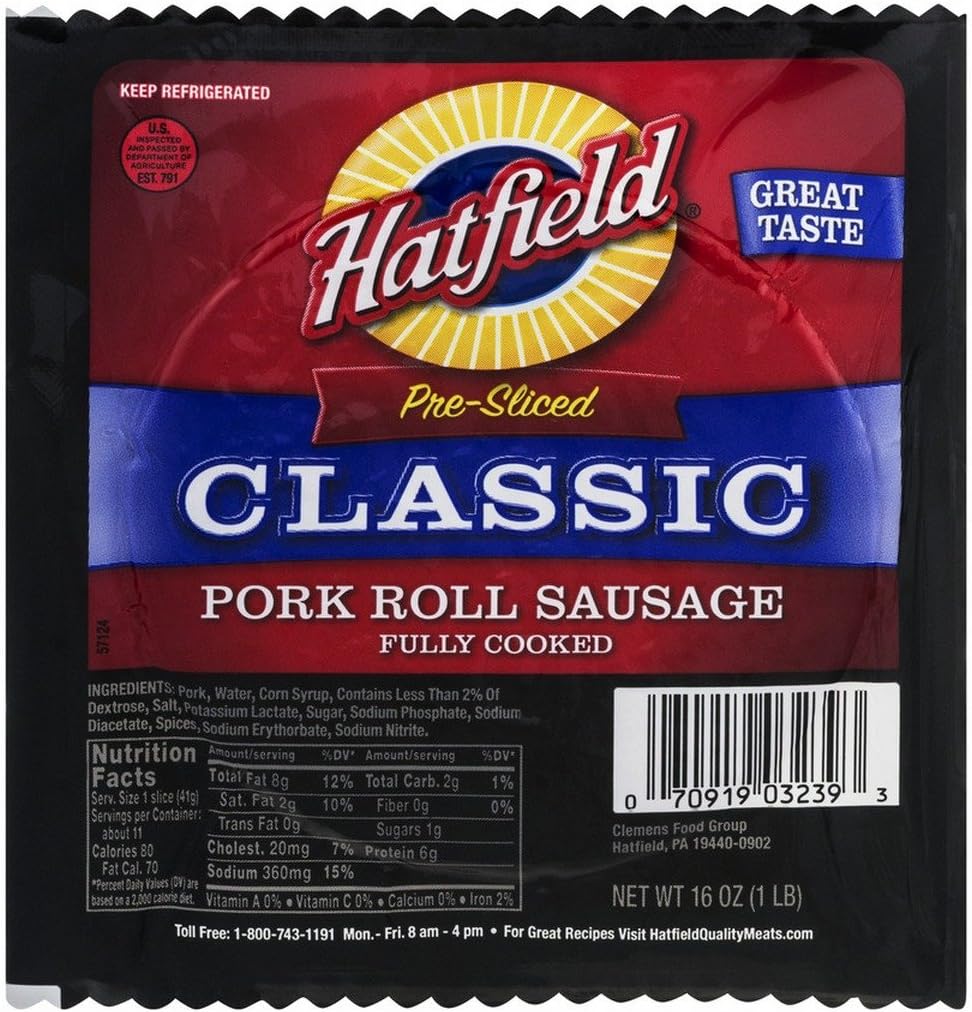 Classic Pork Roll Sausage 1 Lb (4 Pack)
