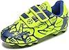 Mitudidi Children's Unisex Football Boots Breathable Football Boots for Boys and Girls Lightweight Non-Slip 28-37