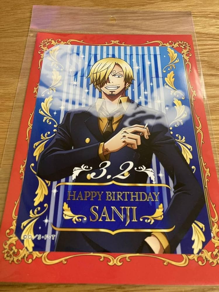 ワンピース　サンジ　ハッピーバースデー　ブロマイド ワンピース サンジ ハッピーバースデー ブロマイド