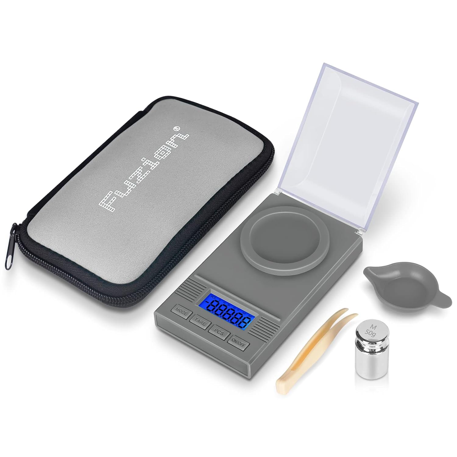 Fuzion Milligram Scale 50g/ 0.001g, mg Scale, Jewelry Scale with LCD