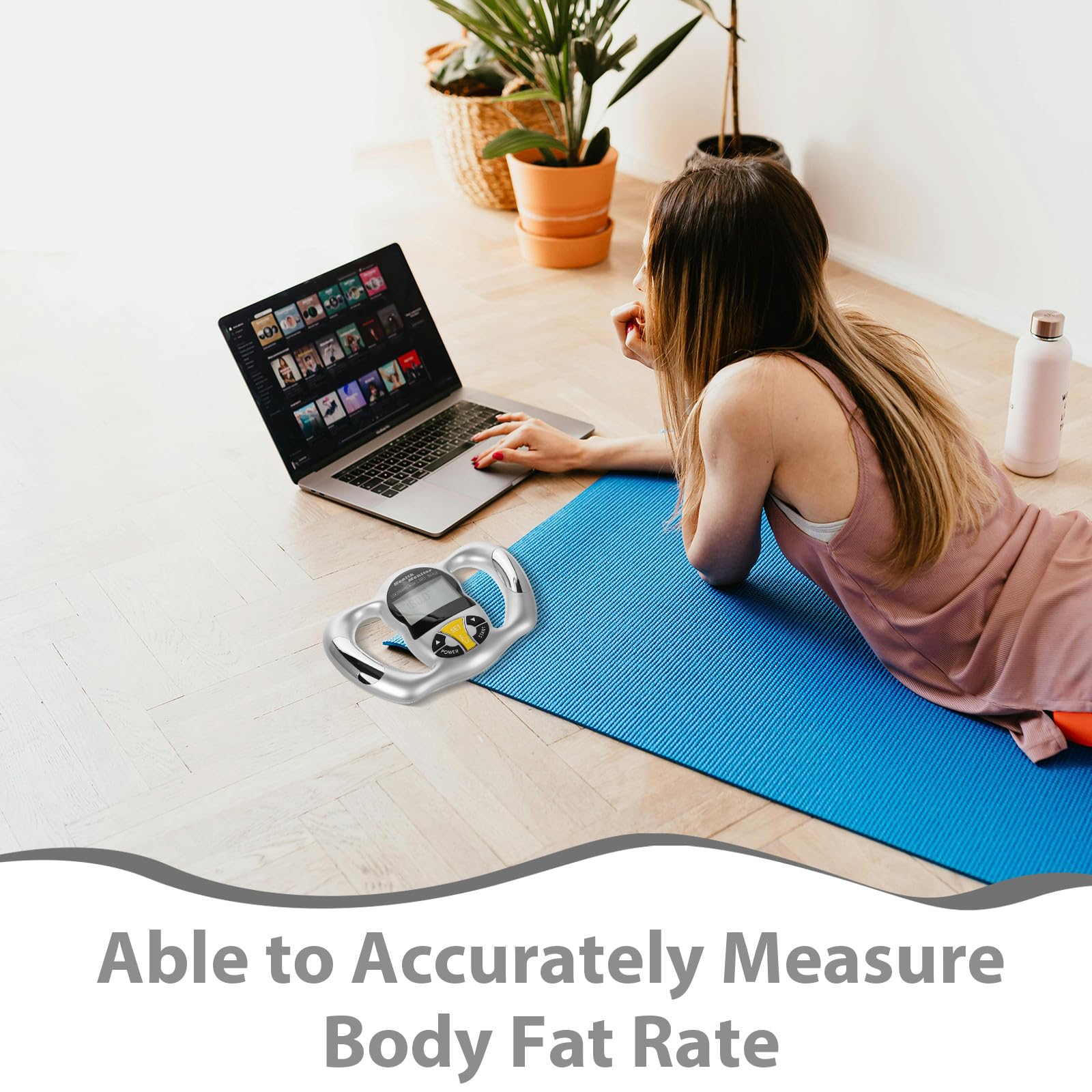 Abaodam Handheld Körperfettmessgerät mit Hohem Messgenauigkeit Bmi analysegerät für Tragbare Gesundheitsüberwachung und Umfassende Körperfettmessung für Fitness und Gewichtsmanagement