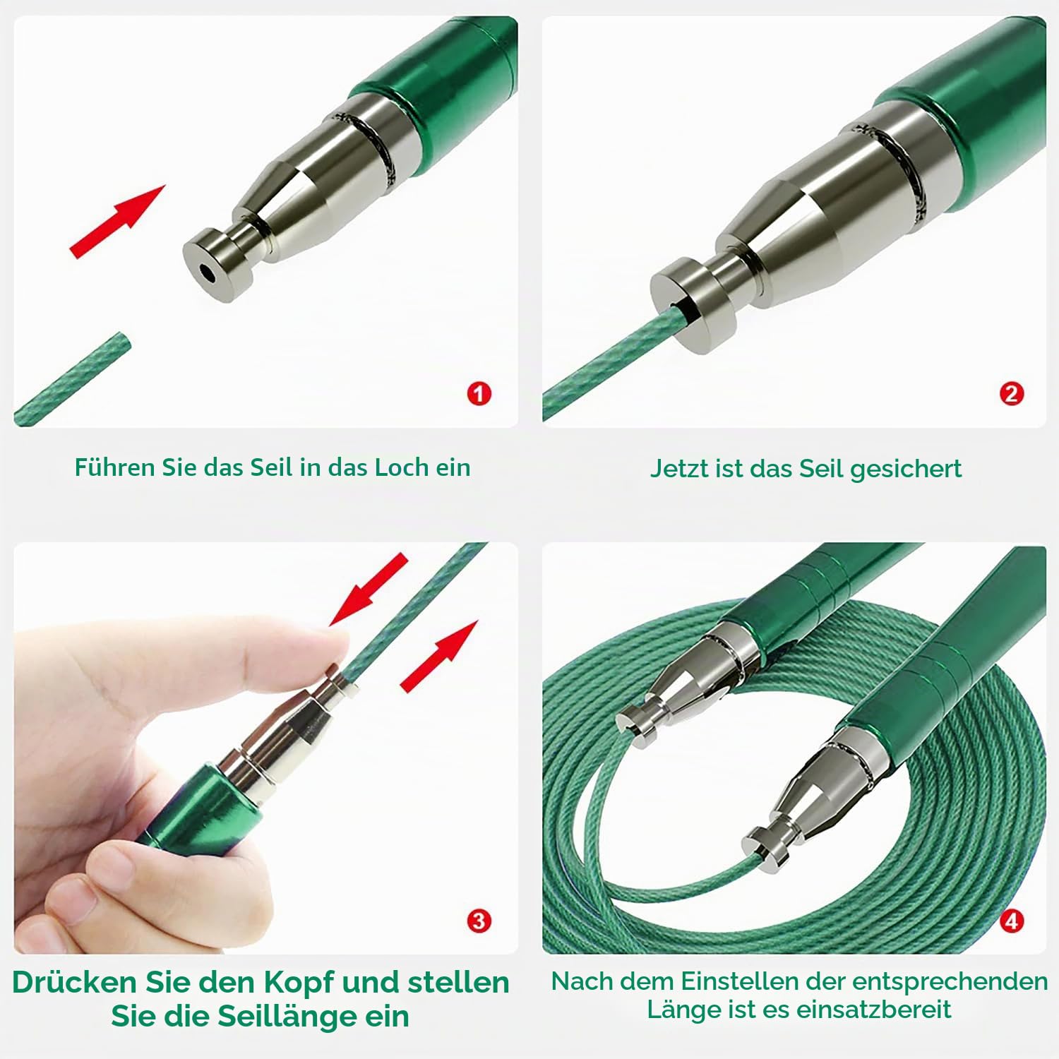 PrimaFIT Springseil Erwachsene Fitness Pro Speed Jump Rope 3m Seilspringen Verstellbar Mit Gewichten, 2 Kugellager & Anti-Rutsch Griffe, Profi Skipping Für Boxen, MMA, Crossfit, Extra Stahlseil,Tasche