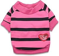 Vista 11 de Suéteres para Perros Camisetas a Rayas para Perros Sudadera Ropa para Mascotas Suéter para Perros Pequeños, Mediano, Rosa