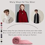 Women Men Winter Knit Scarf Fashion Ladies Scarves Warm Shawl Warps Solid Chunky Cable Knitted Long Scarf for Women Mens
