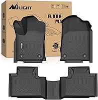 Nilight TPE Floor Mats for 2016-2023 Dodge Durango & Jeep Grand Cherokee - Custom Fit All-Weather Heavy Duty Liners