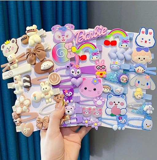 ChicTresses® Hair Clips for Girls Kids Baby Hair Accessories Set Cute Clips for Baby Girl Toddler Infants Hair Pins Bows G...