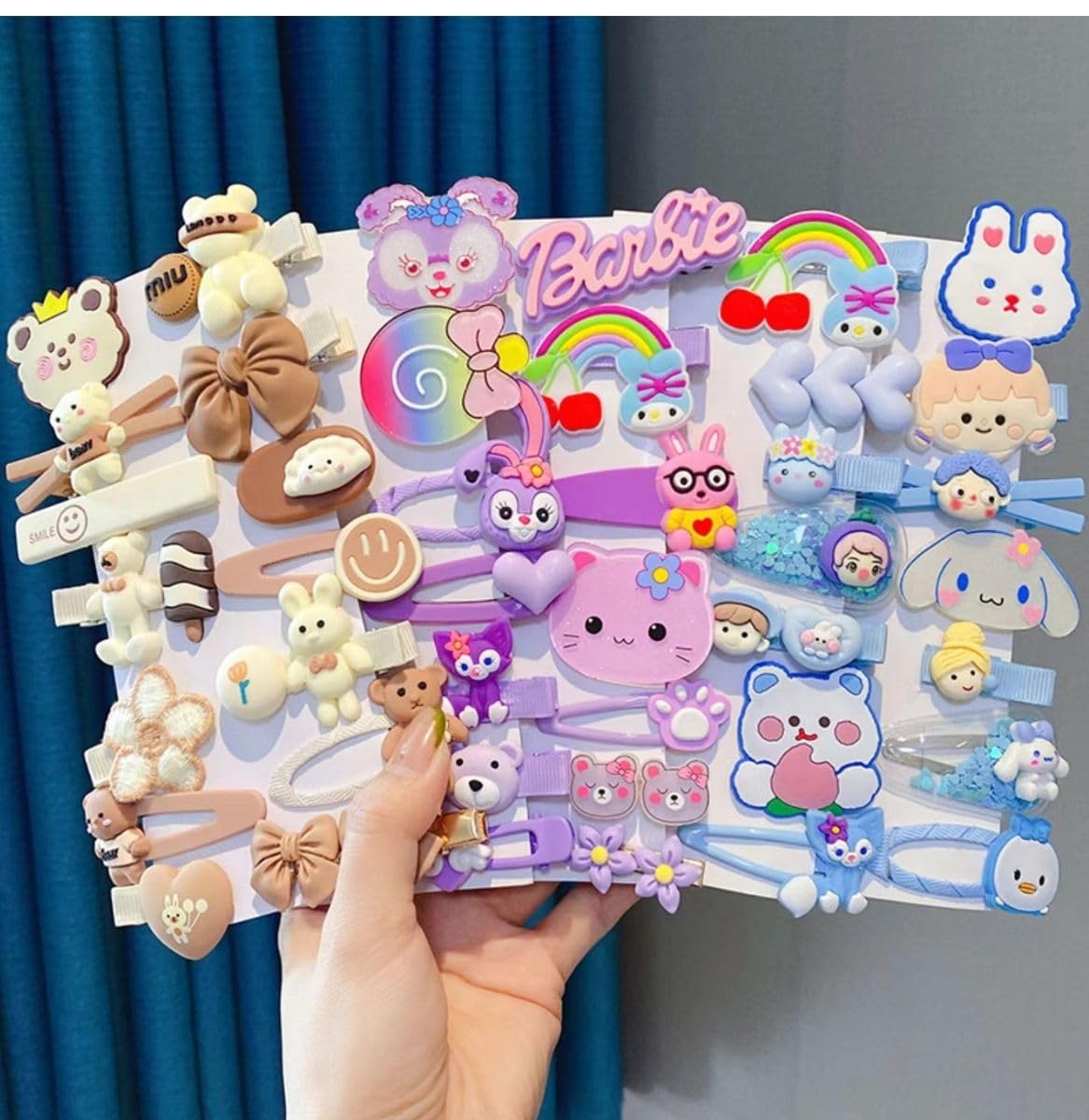 ChicTresses® Hair Clips for Girls Kids Baby Hair Accessories Set Cute Clips for Baby Girl Toddler Infants Hair Pins Bows G...