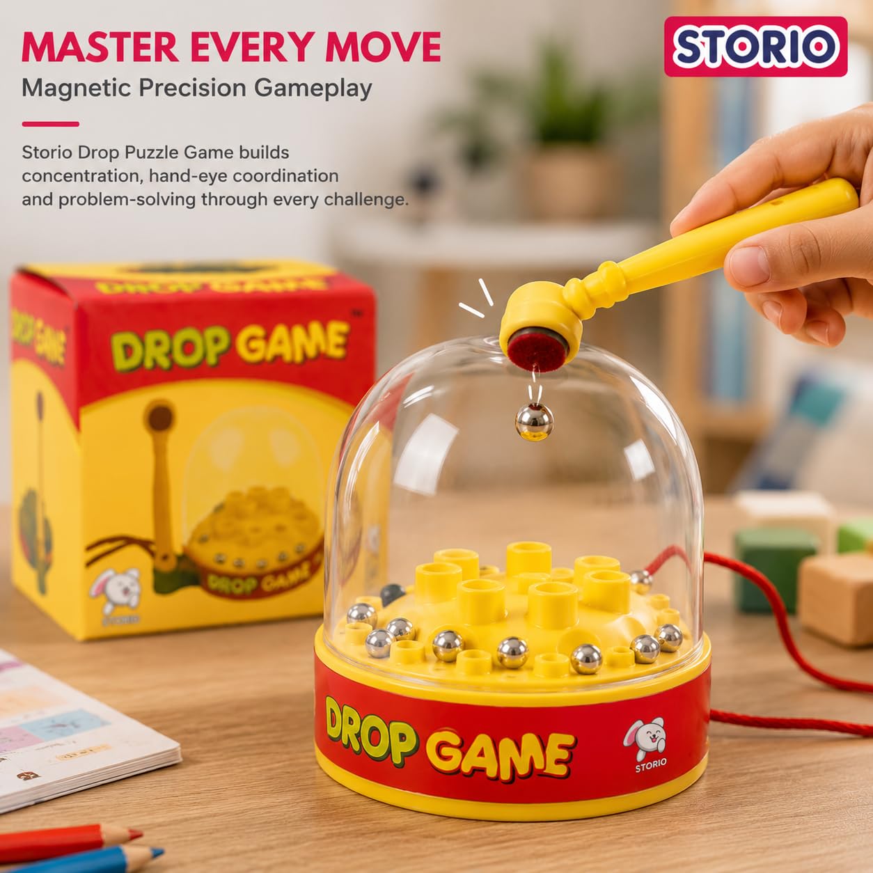 Storio Drop Puzzle Game for 5+ Years Fun and Innovative Drop Game for Little One (Multicolor), 2-5 Year 1