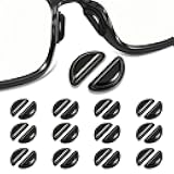 12 Pairs Nose Pad Compatible with Ray-Ban-Meta-Wayfarer-Eyeglass, Soft Silicone Hollowed, Anti Slip Replacement Nose Pads