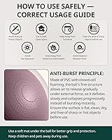 Vista 2 de Trideer Pelota de Ejercicio de Yoga, Silla de Oficina y Bola de Equilibrio, Bola de Estabilidad para Pilates, Terapia Física, Entrenamiento