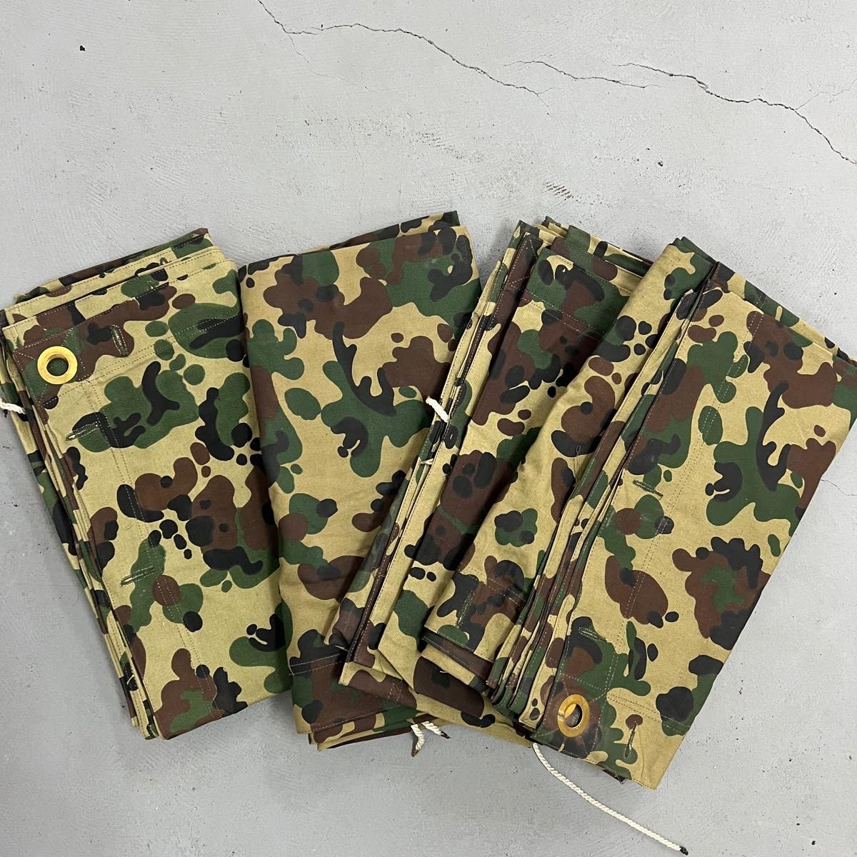 Amazon.co.jp: ルーマニア軍幕 デッド アメーバカモ デットストック 
