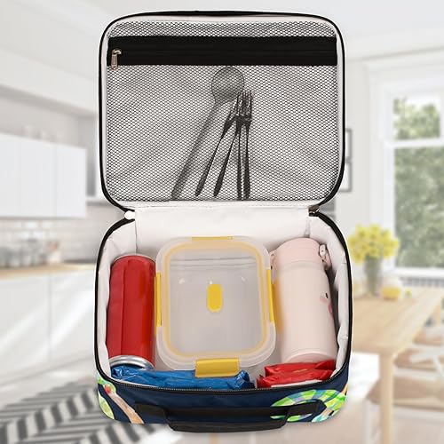 Miniatura 4 de Bolsa de almuerzo reutilizable con diseño de hojas camaleones, bolsa de almuerzo aislada para hombres y adultos, a prueba de fugas, lonchera para