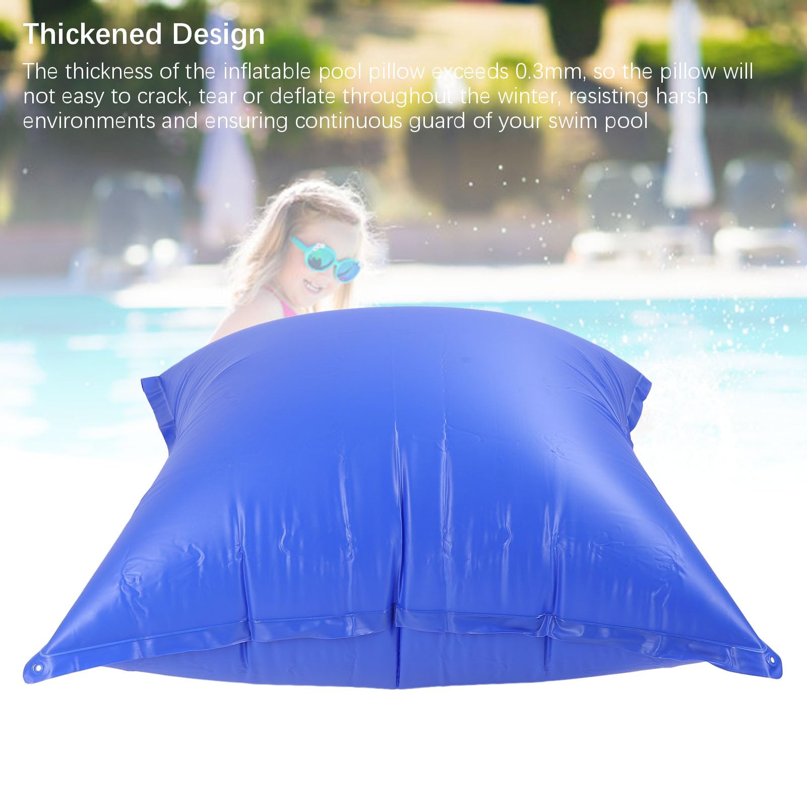 Coussin 4 Pieds Double Valve Coussin D'Hivernage Pour Piscine Hors-Sol - 4 Pieds - Protection Contre Le Gel - PVC Renforcé Hivernage Piscine