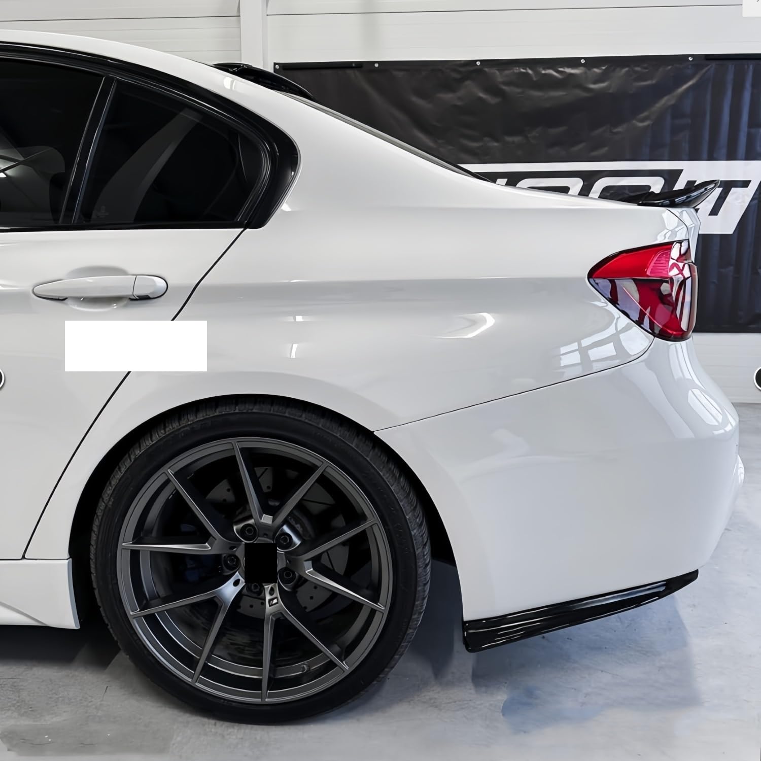 Uniwersalny spoiler Do BMW 3 Series M Pack F30 320d 325i | 330i 330d 340i 12-19 Body PSM Style Gloss Black Tylny Dokładka przedniego zderzaka