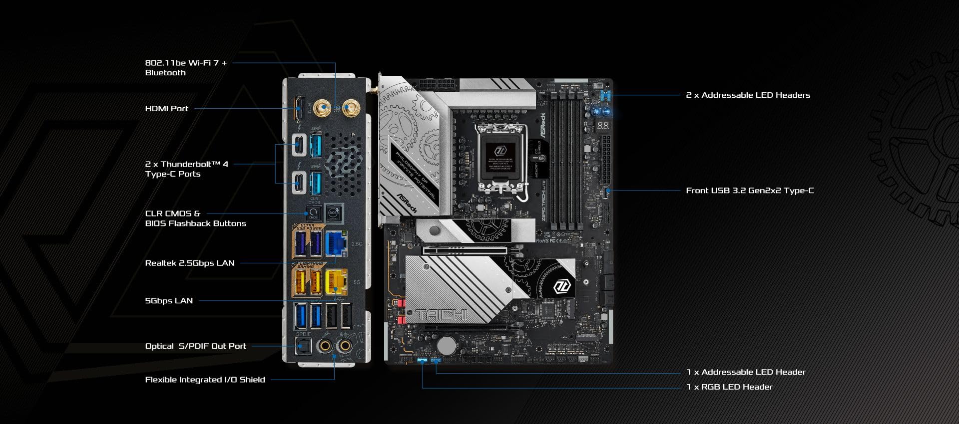 ASRock Płyta główna Taichi Lite ATX do procesorów Intel LGA1851