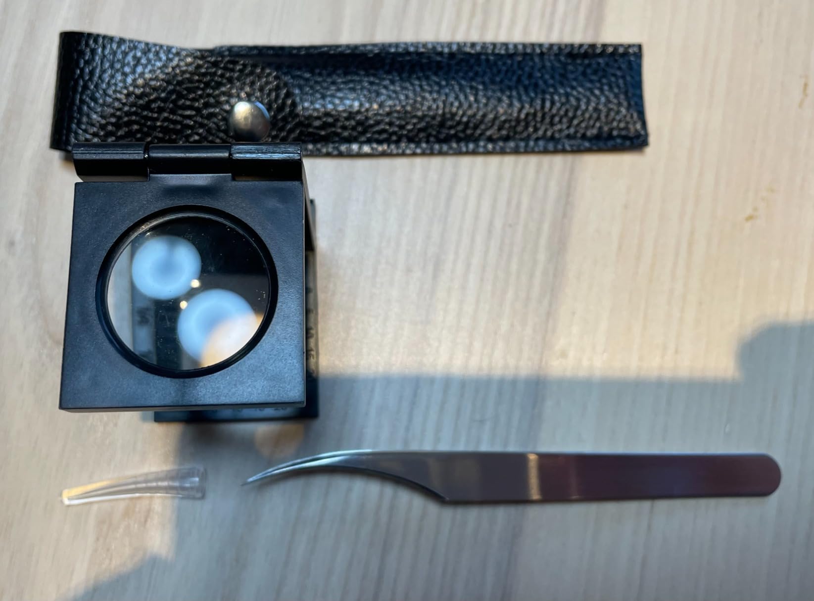 Amazon.co.jp: YUWENW 刺抜き とげ抜き 折りたたみ式スタンド縞見ルーペ ピンセット リネンテスター ルーペ とげ抜き 精密 ...