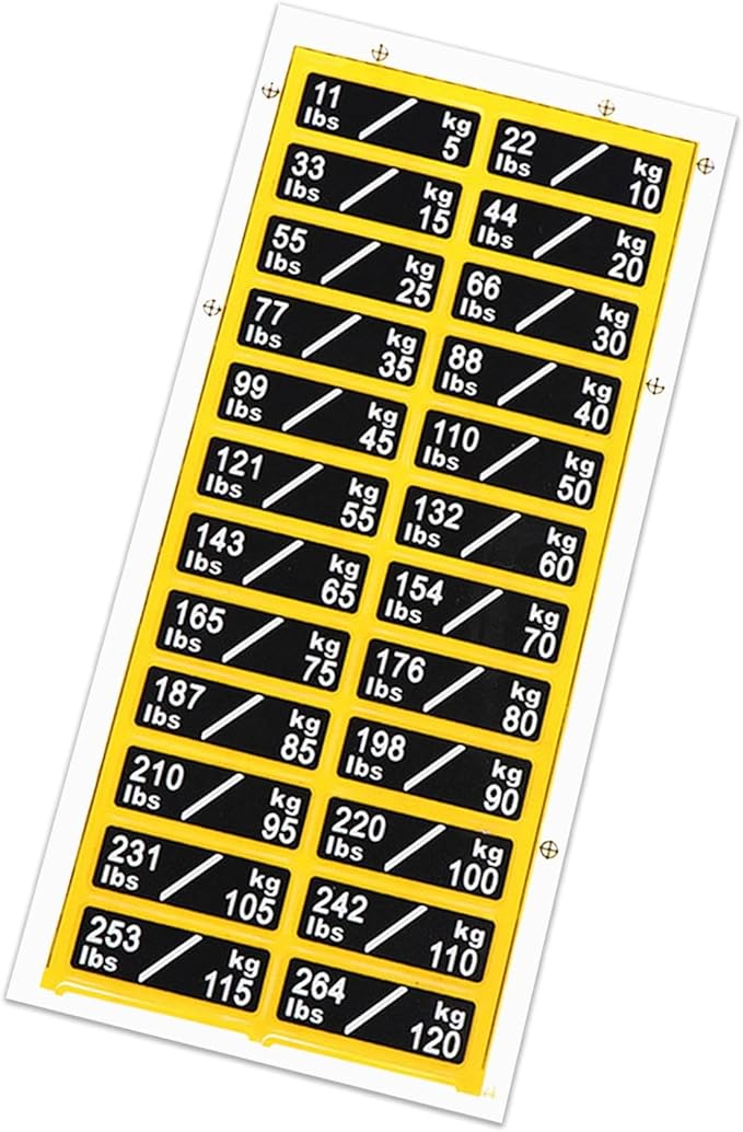 Amazon.com: Aosekaa Weight Sticker Weight Stack Labels Sticker Self ...