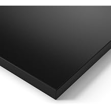 Ergotopia  Black Table Top, 180 cm, Robust Desk Top, Ideal for Height-Adjustable Desks, Wooden Top, Made in Germany, 25 mm Office Table Top