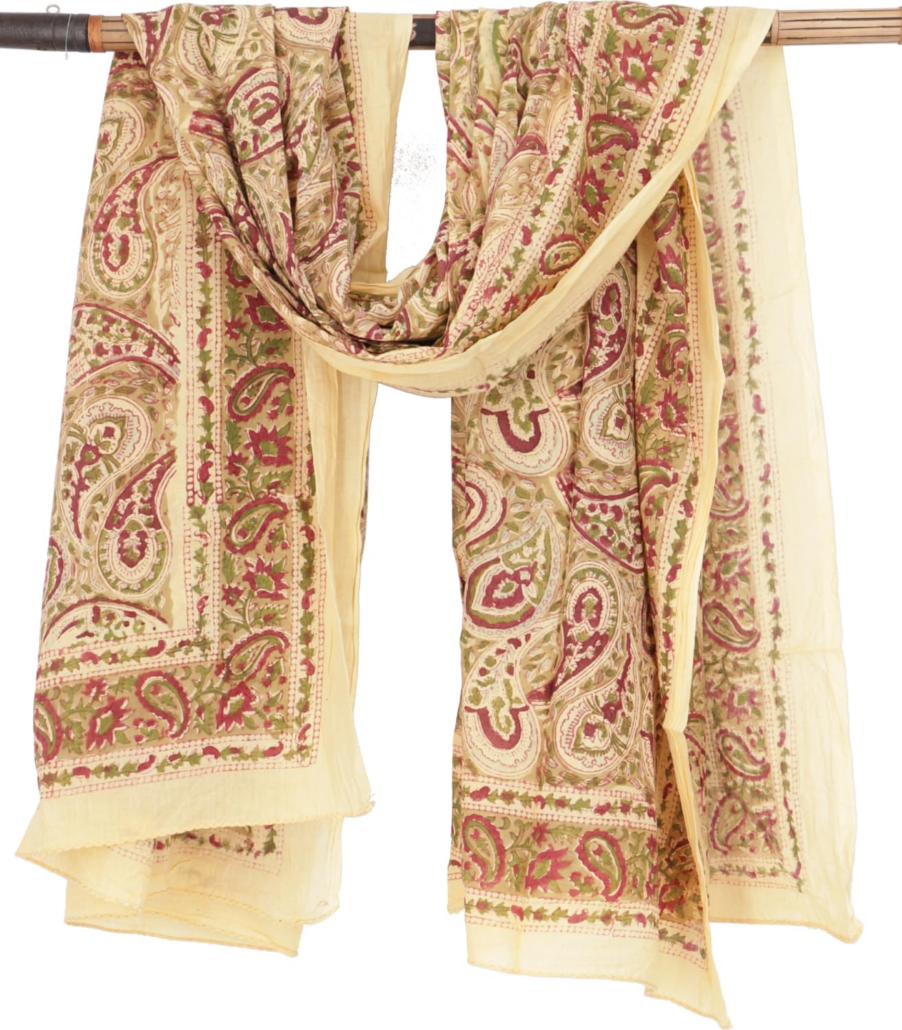 GURU SHOP - Pareo leggero, sarong, panno in cotone stampato a mano, uomo/ donna, bianco, cotone, taglia unica, panno stampato, abbigliamento alternativo, Combinazione di colori 12, Taglia unica