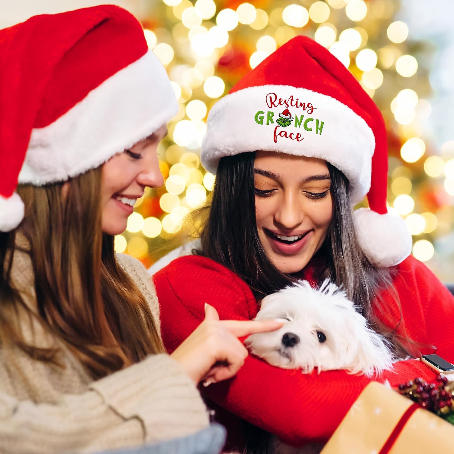 Funny Christmas Hat, Holiday Santa Hat for Xmas Party Supplies, Winter Head Wear for Adults Women Men - Image 5