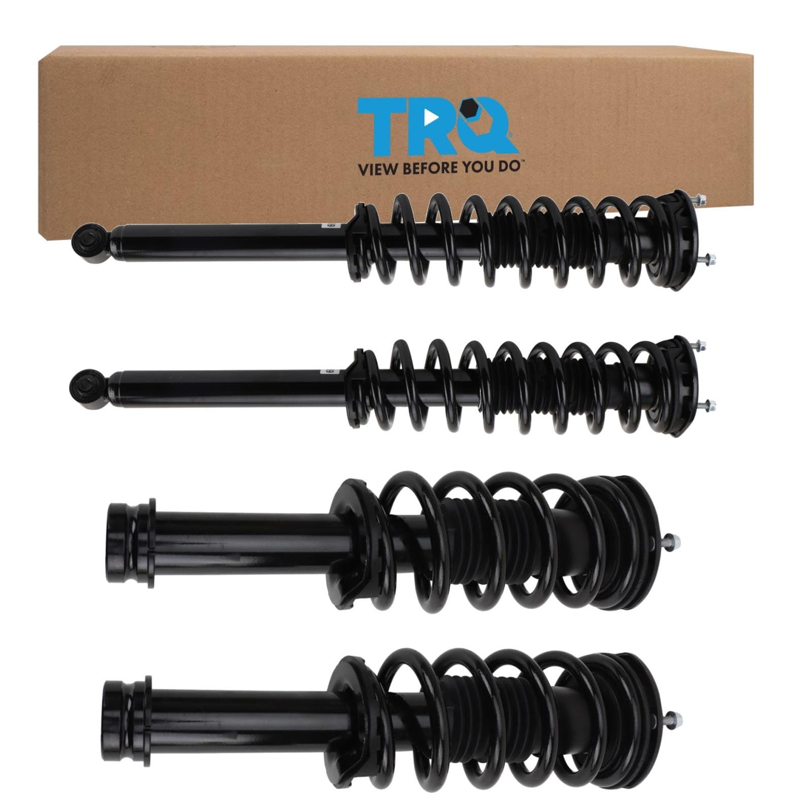 TRQ Shock &amp; Spring Assembly Set Compatible with 14-16 Tesla