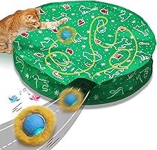Interactive Cat Toys Ball Fast Rolling in Pocket, Motion Activate Chirping Cat Ball Christmas Cat Toys 2025 Cat's Gift