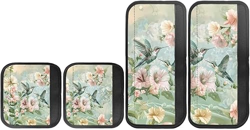 Miniatura 125 de Juego de 4 fundas protectoras de repuesto para manija de puerta de refrigerador con temática de té de la tarde para microondas, horno, refrigerador