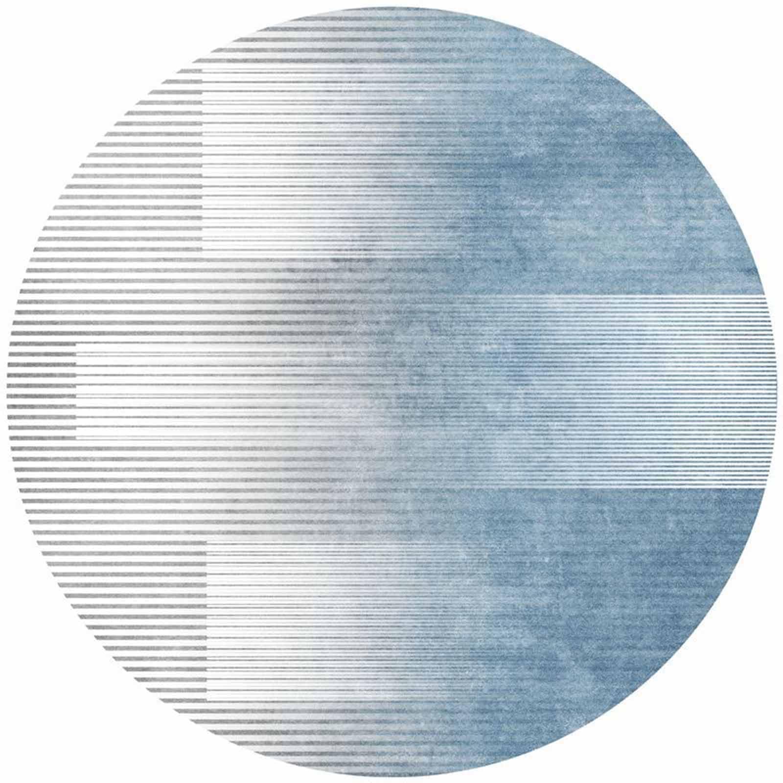 Tapis de couloir bleu gris pour une ambiance de salon cocooning