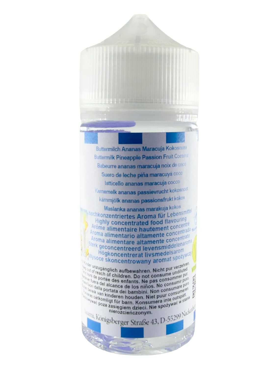 Buttermilk Pineapple Passion Fruit Coconut Flavor Concentrate - Vegan - Sasami - 10ml image 5