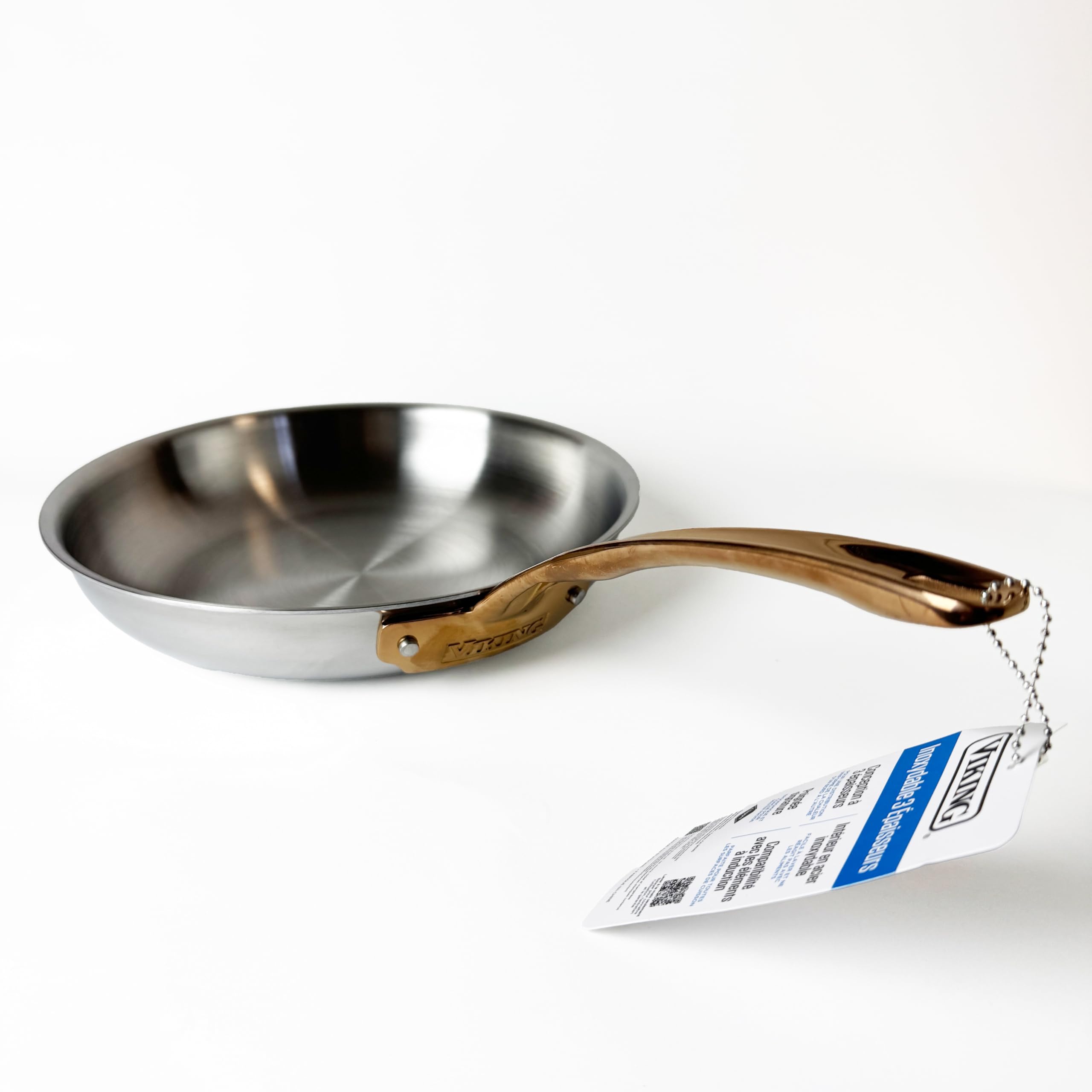Amazon.com: Viking 10 Inch Fry Pan with Copper Handle – 3-Ply 304