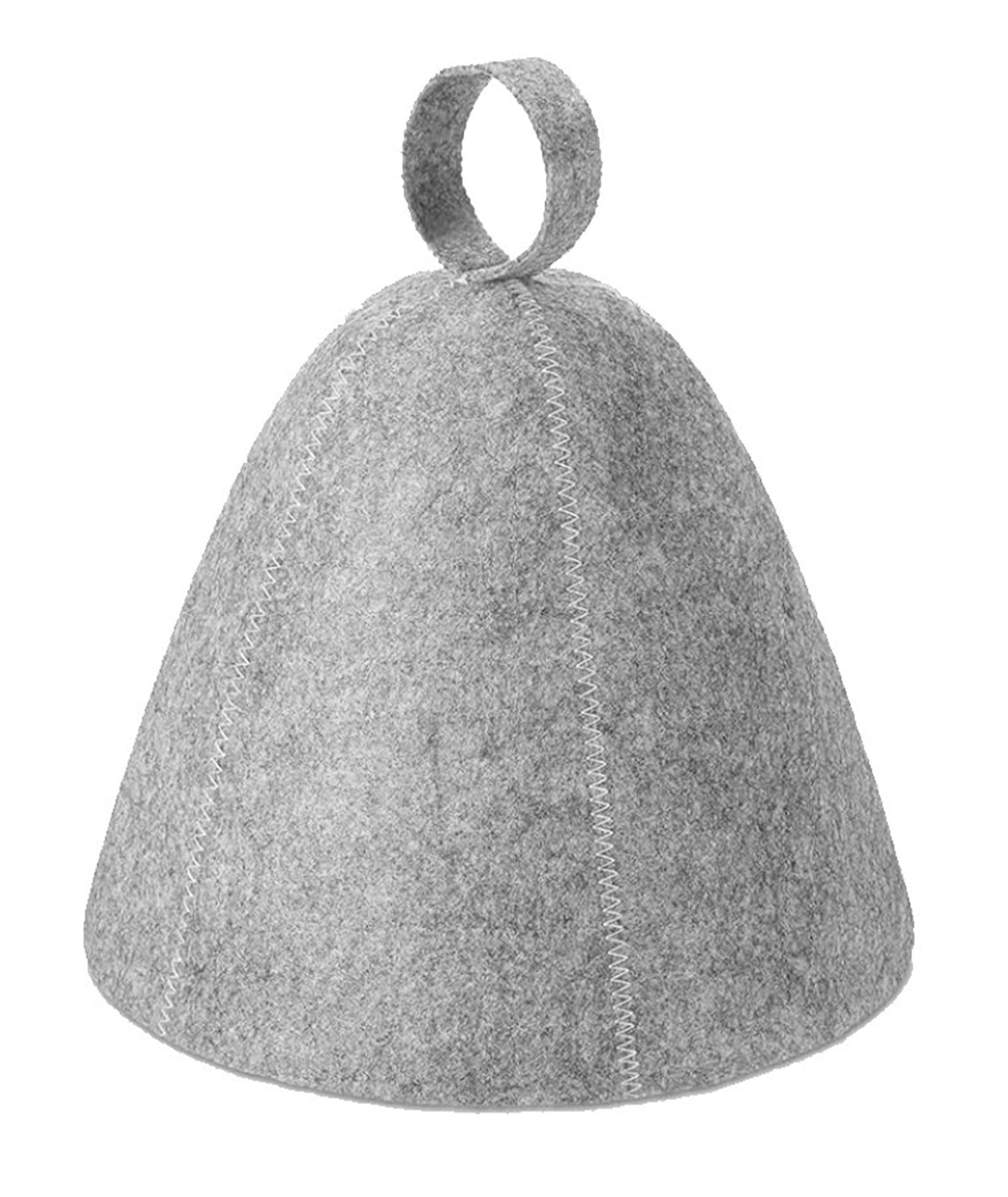 Sauna Hat, Steam Cap for Thermal Protection in Spa and Bath Sessions, Gray Felt Sauna Hat with Comfortable Fit, Suitable for Various Head Sizes, Durable Material for Long-Term Use in Steam Rooms-image-15