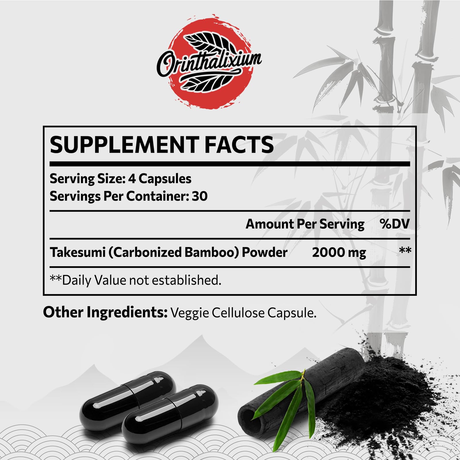 Amazon.com: Orinthalixium Activated Charcoal Capsules 2000mg from