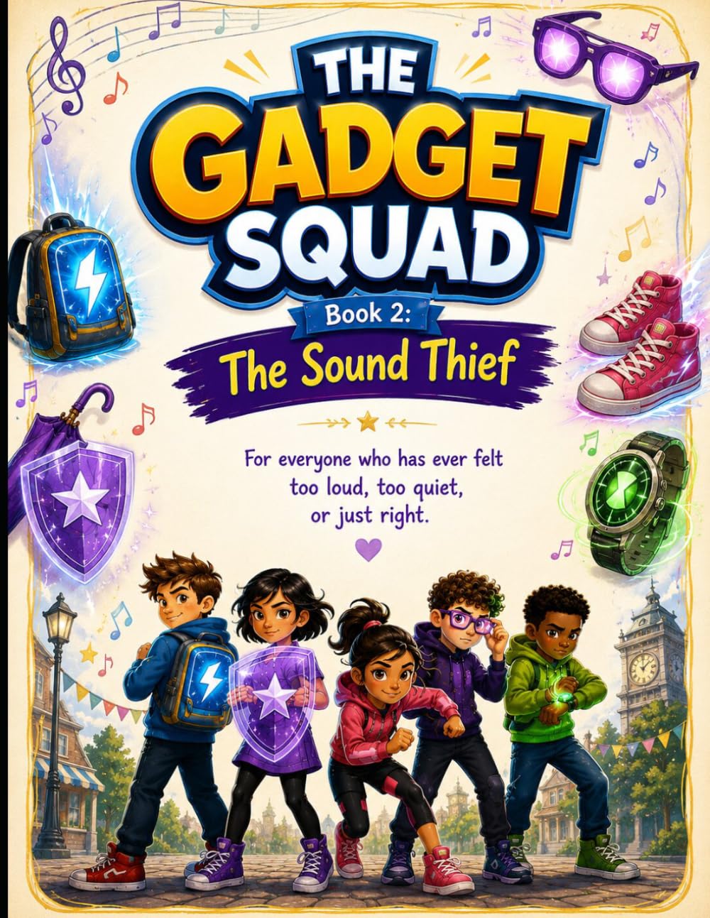 The Gadget Squad and the Sound Thief: A Superhero Adventure About Friendship, Understanding, and Finding Calm in a Noisy World