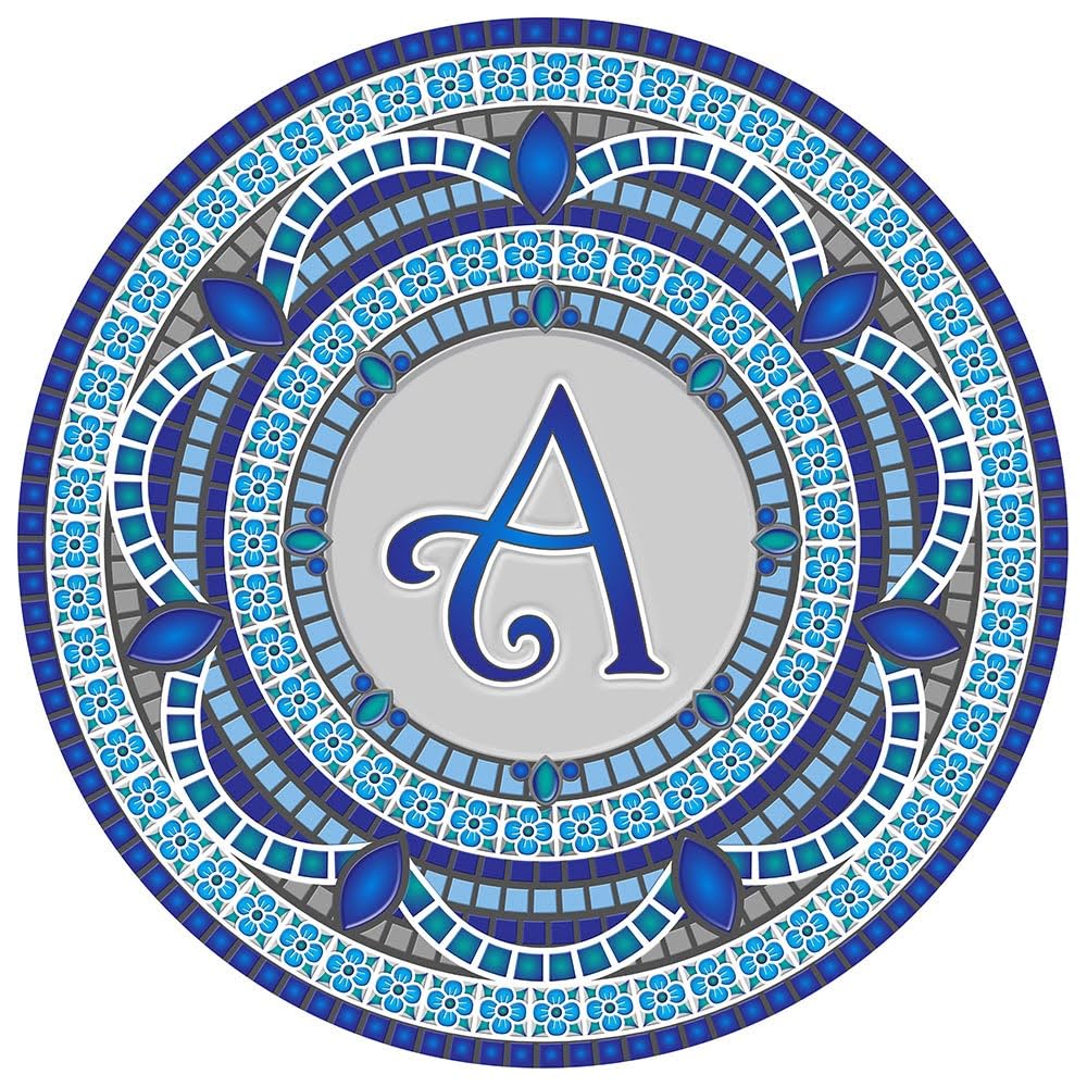 Custom Monogram Design Pool Mat, Decorative Pool Emblem, Choose Leter and Size, Easy to Install and Remove