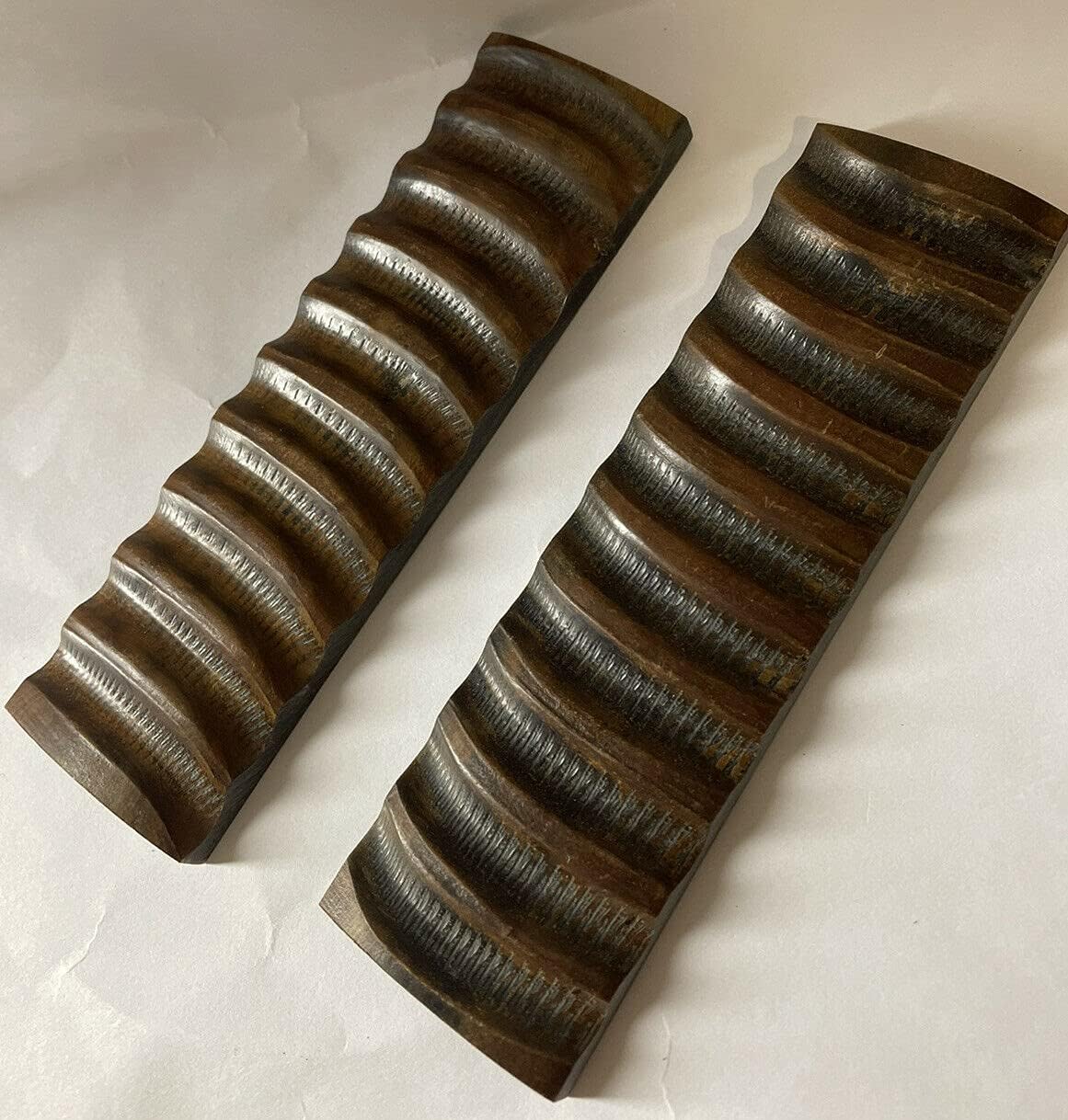 2 Knife Scales Amber Horn Impala jigged Horns Knifemaking Supplies Handles