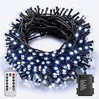 Vista 1 de ITICdecor Luces de Cadena de Navidad de 33 pies con 100 LED, Luces de Cadena de Hadas Estrelladas Impermeables a Batería, 8 Modos de Luces