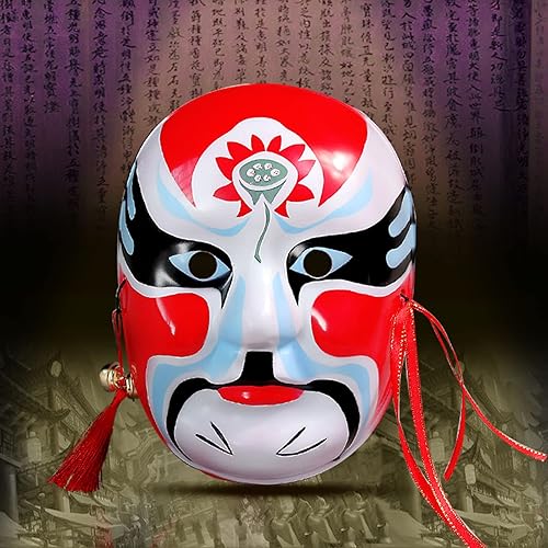 Miniatura 12 de Máscara de la ópera de Beijing, máscara de cosplay, disfraz de Halloween, accesorios para fiestas Limi