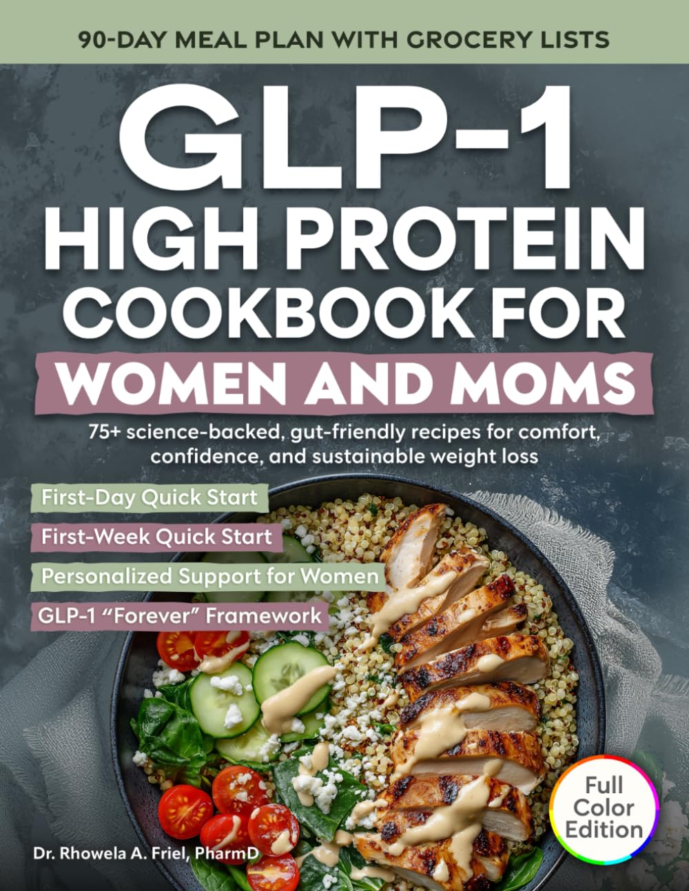 GLP-1 High Protein Cookbook for Women and Moms: 75+ Science-backed, Gut-friendly Recipes for Comfort, Confidence, and Sustainable Weight Loss (The GLP-1 Kitchen)