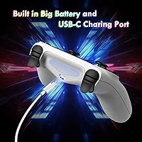 Vista 5 de DEFNDR 2 Pack Wireless Controller for PS4 - Controller fit for PlayStation 4/Pro/Slim/PC, Spider Pattern Design, 1000mAh Battery, Adjustable RGB