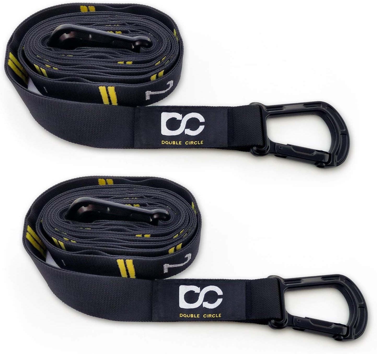 Quick Adjust Numbered Straps for Gymnastic Rings - Carabiner System and Exercise Video Guide for Full Body Workout, Calisthenics, and Home Gym