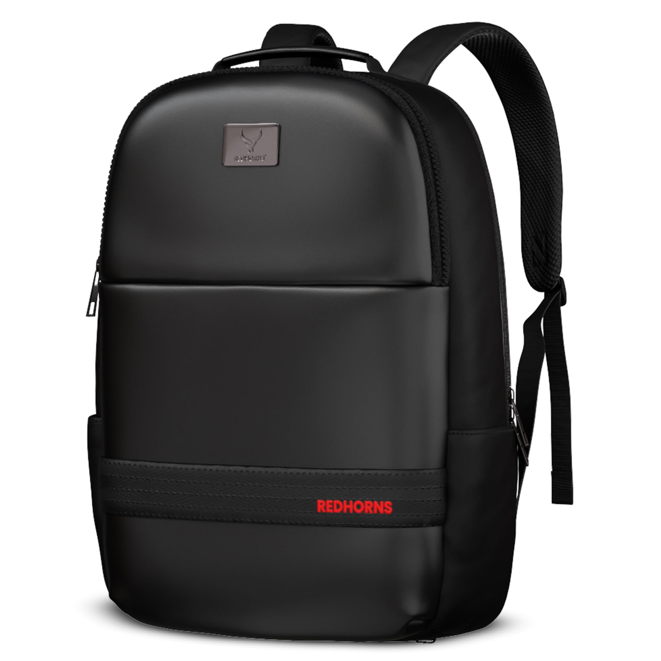 See full amazon price history chart for REDHORNS Faux Leather 15.6-Inch Laptop Backpack for Men and Women with Rain Cover, Anti-Theft Travel Water Resistant Laptop Bag for Office, College, School (Black) REDHORNS Faux Leather 15.6-Inch Laptop Backpack for Men and Women with Rain Cover, Anti-Theft Travel Water Resistant Laptop Bag for Office, College, School (Black) (B0D5YWCK22) Amazon Price History, Amazon Price Tracker