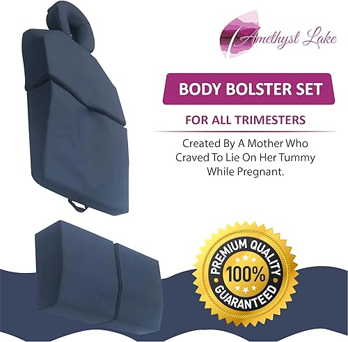 Miniatura 5 de Cojín de masaje para embarazo, cojín prenatal relajante de cuerpo completo, sistema de posicionamiento prenatal para embarazo, cojín ideal para