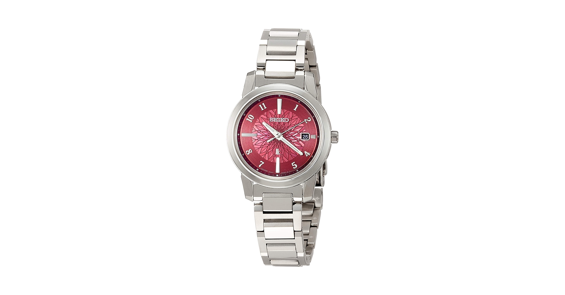 ほぼ新品 セイコールキア SSQV085 電波ソーラー レッド 赤色 LUKIA セイコー 腕時計 SEIKO 時計ルキア アイコレクション I