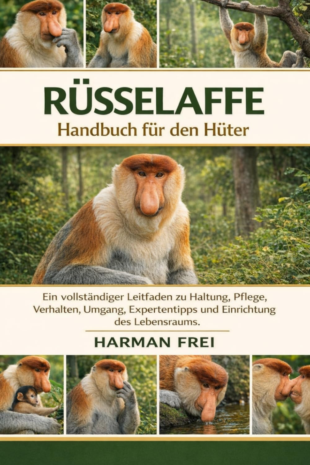 Rüsselaffe Handbuch für den Hüter: Ein vollständiger Leitfaden zu Haltung, Pflege, Verhalten, Umgang, Expertentipps und Einrichtung des Lebensraums.