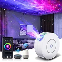 Projetor Galaxy Light Smart Star, projetor Home Planetarium Sky Lite, estrelas de nuvem de nebulosa rotativas, cenas DIY, modos de temporizador 24H projetor estrelado para quarto (estrelas verdes, aplicativo inteligente)