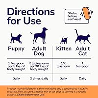 Vista 6 de MIRACLE VET Ganador de peso alto en calorías para perros y gatos - Suplemento nutricional multivitamínico en gel, aceite de pescado Omega, calcio