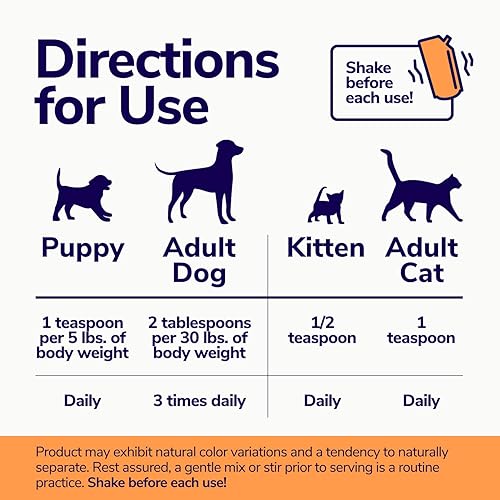 Miniatura 6 de MIRACLE VET Ganador de peso alto en calorías para perros y gatos - Suplemento nutricional multivitamínico en gel, aceite de pescado Omega, calcio,