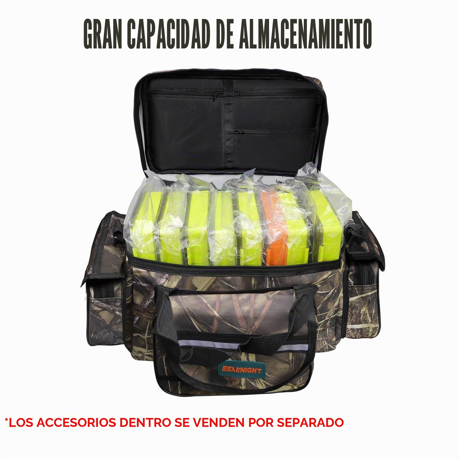 Seaknight SK003 - Bolsa de pesca para carpas de un solo hombro, bolsa de transporte de camuflaje al aire libre, bolsa de viaje, 50 x 28 x 27 cm