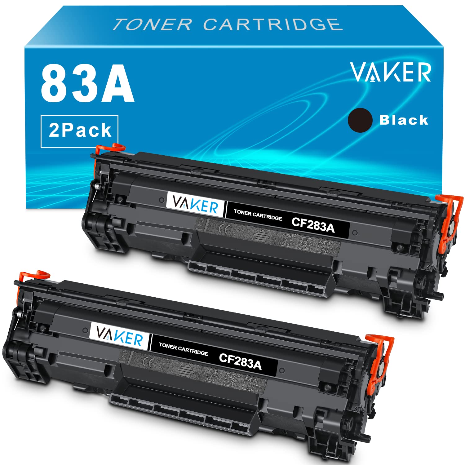 Lot De 4 Cartouches De Toner Compatibles HP 83A CF283A - Jusqu'à 1500 Pages, Pour Imprimantes LaserJet Pro MFP M125, M127, M202, M225