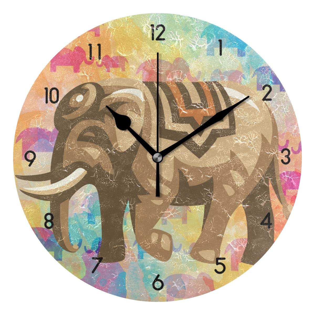 Orologio da parete digitale morno a forma di elefante con gran corazione a LED per soggiorno｜Homary